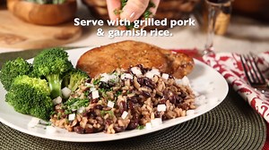⏰ 25-MINUTE RECIPE! The most delicious combo in history! Our Vigo Black Beans & Rice alongside a pork chop is quick, simple and full of protein. Your entire family will crave this Caribbean-inspired dish.  FULL RECIPE: https://bit.ly/2JffsVl ⌛ PREP TIME: 5 minutes ⏰ TOTAL TIME: 25 minutes ‍‍‍ SERVING: 4 | Vigo | Facebook