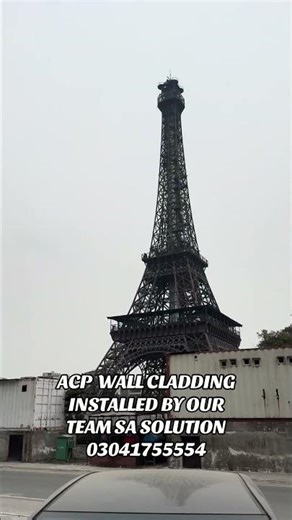 Acp wall cladding installation alucobond work acm sheets installed by #sasolution #wallcladding #acp