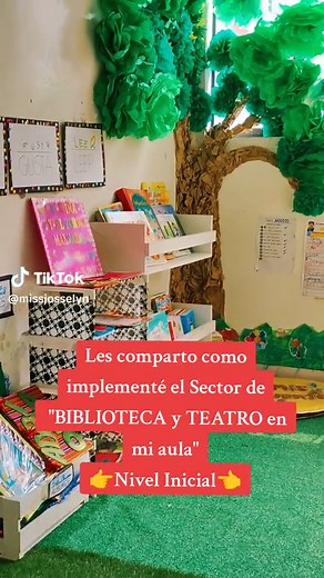Sector de Biblioteca y Teatro en el Nivel Inicial