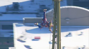 Gymnastics at 600 feet; Cirque du Soleil scales the Space Needle