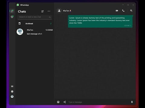 Python Flet WhatsApp Clone - Teaser (Source code below)
