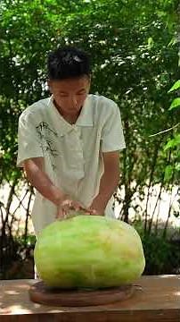 How Does a Giant Winter Melon Turn Into Candy?