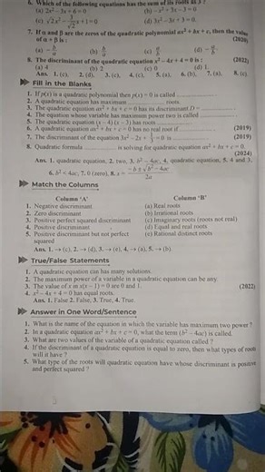 Class 10 chapter 4 quadratic equation exercise ||GREEN Board