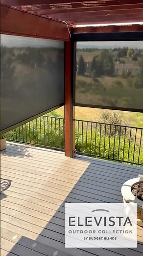 Elevista Zip Shades by Budget Blinds - Protection from the sun, wind, bugs, and the elements!