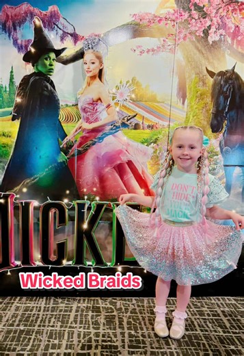 WICKED BRAIDS 💚🩷🧙🏼👸🏼 @universal studios @Wicked Movie Outfit by: Big W. Brush by: @Happy Hair Brush #braidsbybridget #wicked #wickedmovie #wickedbraids #wickedhair #glinda #glindahair #fyp #prettybraids #littlegirlhairstyle #howto #howtobraid #hairtutorial @TikTok Australia
