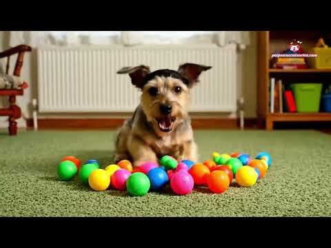 Who’s That Extra Fluffy Garden Gnome? #funnydogs #terriermix #dogcomedy #squeakytoy #cutepets