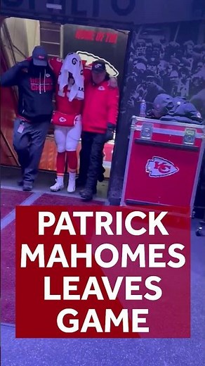 Patrick Mahomes leaves game with injury #nfl #football #chiefs