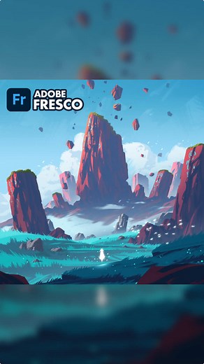 Creating a Landscape Artwork in Adobe Fresco and Photoshop