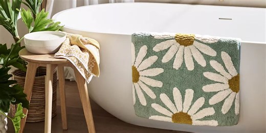 Give your bathroom a budget refresh with these on-trend bath mats