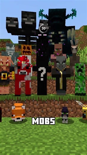 Guess the mob in 60 seconds! 54😮😮 #challenge #minecraft