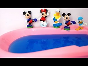 Mickey bath jumping on the pool songs for children - Top Nursery Rhymes Song video Collection