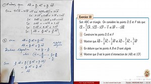 1K views · 13 reactions | Maths - TCSF Calcul vectoriel dans le plan Exercices 5. | LYCEE MAROC | Facebook