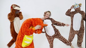 Adult Dinosaur Onesie Costume Outfit Women T-rex Animal Pajama Halloween Unisex (YULING, Large)