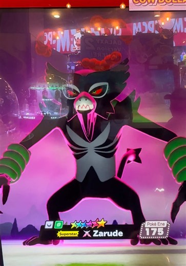 We recently got dynamax Zarude,another ultra rare pokemon from Galaxy 2!!! Is it strong?! Watch to find out!!!!😱🥳🎉🎊 Pokémon Mezastar (Japanese: ポケモンメザスタ) is an arcade game developed by Takara Tomy A.R.T.S.and Marvelous, which also developed the Pokémon Battrio, Pokémon Tretta, and Pokémon Ga-Olé arcade games. Don't forget to like, comment, and subscribe for more epic Pokémon mezastar catches and adventures!!! 🔔 Subscribe for more Pokémon Mezastar content: https://youtube.com/@lucas_ong_gaol