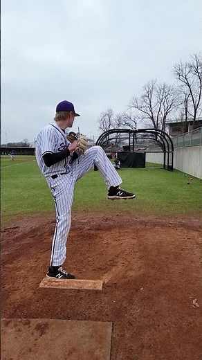 What Do You See?? College Pitcher Slow Motion Change Up Pitch POV