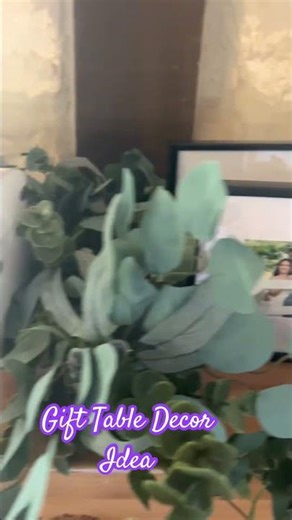 Gift Table Decor Idea.