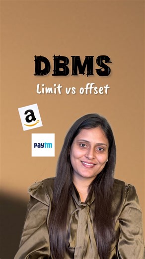 Anjali Kumari on Instagram: "Limit and offset basic difference which mostly people gets confused or forgets Have a look at it and give your query in the comment section :) Join us to learn DSA and placement things 🫶🏻 #jobs #coding #software #codinglife #softwaredeveloper #hiring #data #dbms #sql #dataengineering #dataanalytics"