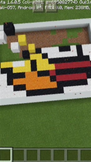 4* Minecraft Concrete Powder Make Flappy Bird