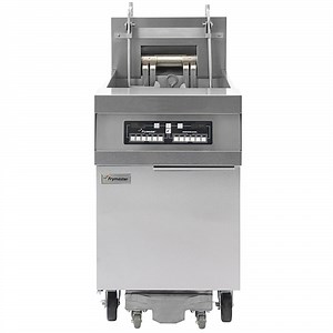 Frymaster FPRE180 High Production Electric Floor Fryer with 80 lb. Open Frypot, CM 3.5 Controls, and Built-In Filtration - 208V, 3 Phase, 17 kW
