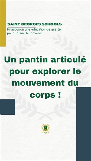 Les élèves de la classe d’EB2 découvrent le pantin articulé : un modèle pour comprendre les mouvements du corps humain. #school #saintgeorges #learning #fun #students #grade2 | St. Georges Schools