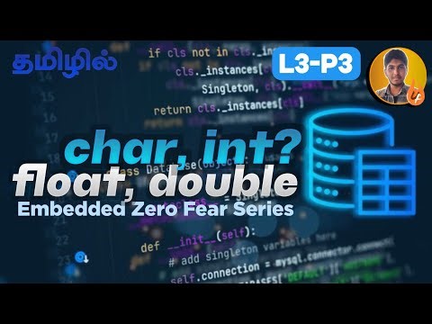 Type of Data Types in C | What is char, int, float, double in Tamil | EZF Series L3-P3