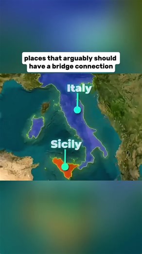 places that arguably should have a bridge connection #unitedstates #geography #map #facts