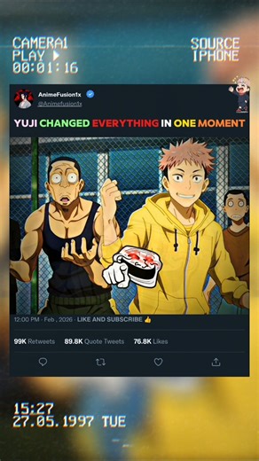 YUJI CHANGED 😲 EVERYTHING | #anime #jjk #jujutsukaisen #yuji #gojo #animeedit