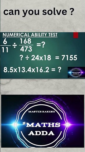 Numerical Ability Test Challenge | Can You Solve These Math Problems?