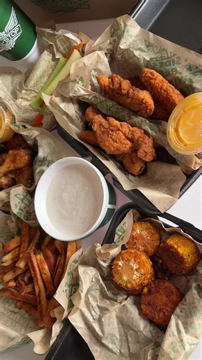 Wingstop Mukbang Eating Show with Big Bites Foodie Content
