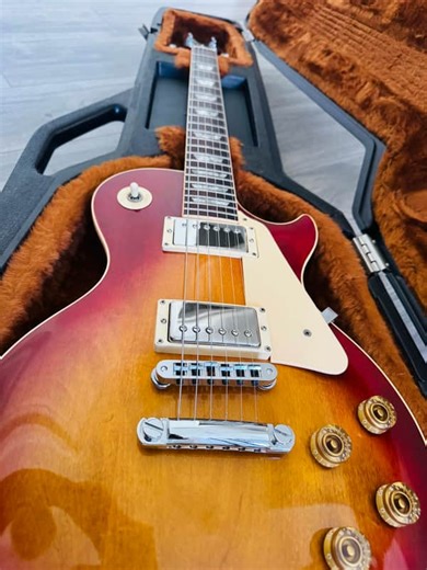 1982 Gibson Les Paul Standard | Cherry Sunburst | Patent No. Stamped Matching Tim Shaw PAF Pickups | Reverb
