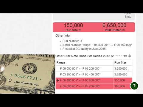 Star Notes and How to Check on Their Rarity