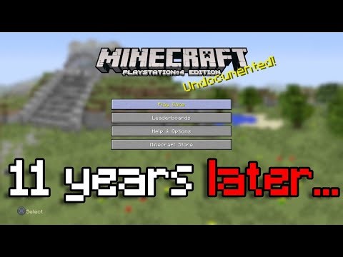 Returning to the Oldest Minecraft PS4 Tutorial World...