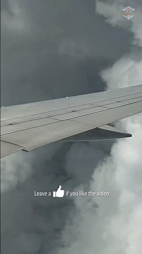 Plane thrown up and down in Cumulonimbus Clouds #shorts