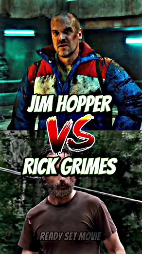 Rick Grimes vs Jim Hopper Battle - The Walking Dead vs Stranger Things