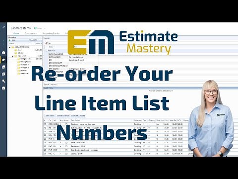 Re-order Your Line Item List Numbers