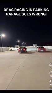 70K views · 167 reactions | DRAG RACING ON TOP OF A PARKING GARAGE GOES WRONG! WHO THOUGHT THIS WAS A GOOD IDEA!? #cars #carsofinstagram #carsandcoffee #fails #funny | Babayaga Racing Channel | Facebook