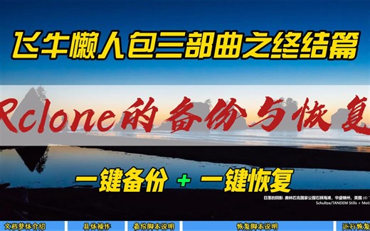 飞牛懒人包三部曲之终结篇~Rclone的备份与恢复~一键备份 一键恢复