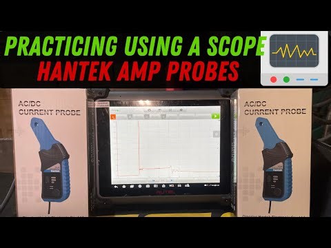 MP 408 OSCILLOSCOPE USING HANTEK CC-65 AND CC-650 AMP CLAMPS (RELATIVE COMPRESSION, DRIFT TESTS)