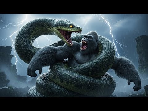 King Kong vs. Titan Anaconda | EPIC MONSTER BATTLE | Full Monster Fight