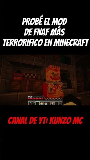 Probé el mod más terrorífico de FNAF en Minecraft