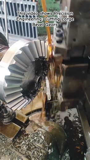 Cutting Large Bevel Gears #Engineering #Machining #IndustrialDesign #Metalworking #Precision
