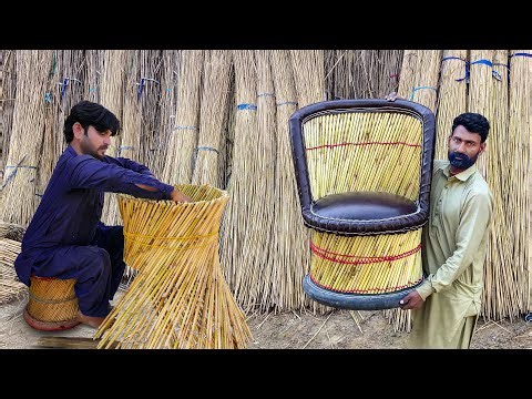 Bespoke Handcrafted Aesthetic Sticks Furniture | Magnificent River Cane Bamboo Chair Making Process