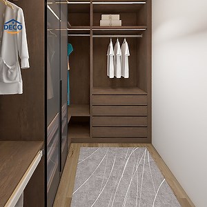 [Hot Item] MDF Designs Sliding Door Storage Wardrobe Modern Popular Custom Bedroom Wooden Walk in Closet