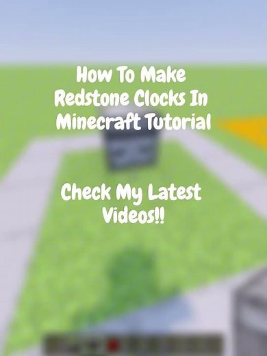 Tutorial How To Make A Redstone Clock In Minecraft Bedrock #viral