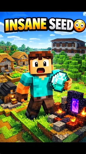 4 Blacksmith + Mansion at Spawn?! 🤯