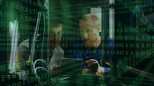 Animation Binary Coding Busy Scientists Background Stock Footage Video (100% Royalty-free) 1041945490 | Shutterstock