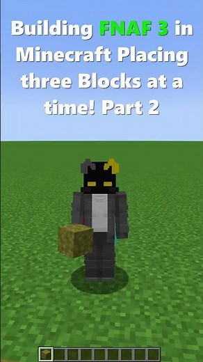 Building FNAF 3 in Minecraft Placing three Blocks at a time! Part 2