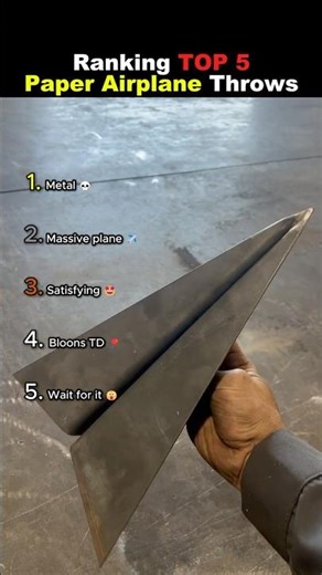 Ranking TOP 5 Paper Airplane Throws 😭😭 #usa