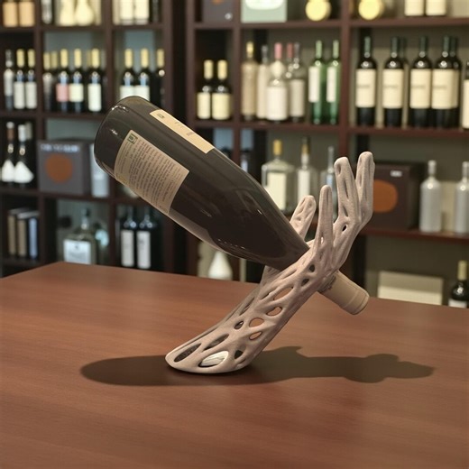 Sculptural Wine Holder: Modern Art Display Rack - Etsy