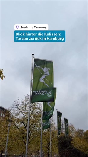 Wir durften heute hinter die Kulissen des Tarzan Musicals in Hamburg schauen. In der Neuen Flora entsteht gerade eine 360-Grad-Inszenierung, bei der das Publikum mitten im Dschungel sitzt. Beim Techniktermin drehte sich heute alles um das Herzstück der Show: die spektakuläre Flugtechnik über den Köpfen des Publikums. Jede Flugbewegung wird hier millimetergenau geplant und von erfahrenen Flugprofis getestet, bevor später die Darsteller:innen selbst in die Lüfte gehen. Ab dem 20. November kehrt Ta
